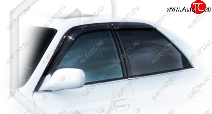 1 999 р. Дефлектора окон CA-Plastiс Toyota Cresta X100 дорестайлинг (1996-1998) (Classic полупрозрачный, Без хром.молдинга)  с доставкой в г. Пермь
