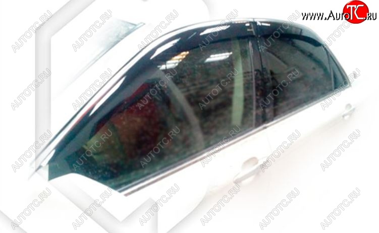 1 999 р. Дефлектора окон CA-Plastic Toyota Crown S180 седан рестайлинг (2005-2008) (Classic полупрозрачный, Без хром.молдинга)  с доставкой в г. Пермь