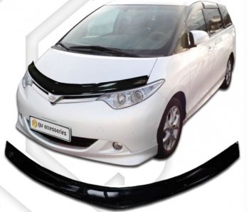 Дефлектор капота CA-Plastic Toyota Estima  AHR20,XR50 (2006-2016) дорестайлинг, 1-ый рестайлинг, 2-ой рестайлинг