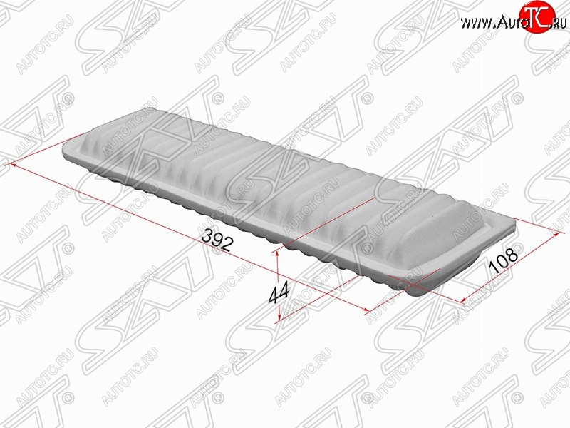 389 р. Фильтр воздушный двигателя SAT (392х108х44 mm)  Toyota Estima  AHR20,XR50 - Vellfire  с доставкой в г. Пермь