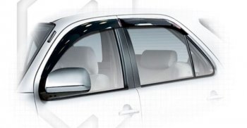 Дефлектора окон CA-Plastiс Toyota Fortuner  AN50/AN60 (2004-2008) дорестайлинг (Classic полупрозрачный, Без хром.молдинга)