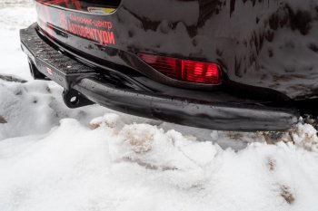 48 999 р. Бампер силовой задний РИФ Toyota Fortuner AN160 дорестайлинг (2015-2020) (С квадратом под фаркоп)  с доставкой в г. Пермь. Увеличить фотографию 5