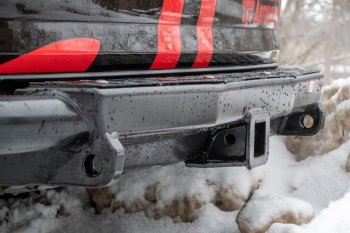 48 999 р. Бампер силовой задний РИФ Toyota Fortuner AN160 дорестайлинг (2015-2020) (С квадратом под фаркоп)  с доставкой в г. Пермь. Увеличить фотографию 8