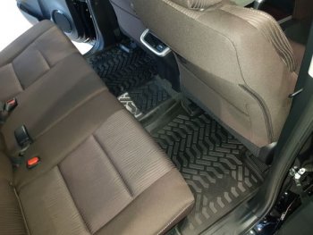 1 999 р. Комплект ковриков в салон Aileron 3D  Toyota Fortuner  AN160 (2015-2025) дорестайлинг, рестайлинг  с доставкой в г. Пермь. Увеличить фотографию 3