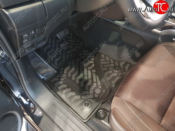 1 999 р. Комплект ковриков в салон Aileron 3D  Toyota Fortuner  AN160 (2015-2025) дорестайлинг, рестайлинг  с доставкой в г. Пермь