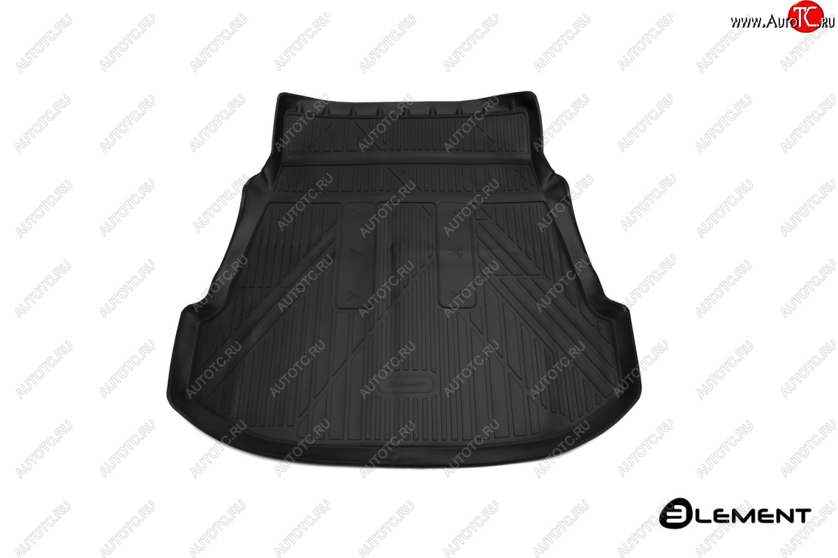 2 779 р. Коврик 3D багажника Element (полиуретан) Toyota Fortuner AN160 рестайлинг (2020-2025) (Черный)  с доставкой в г. Пермь