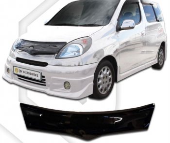 Дефлектор капота CA-Plastic Toyota Funcargo (1999-2005) дорестайлинг, рестайлинг