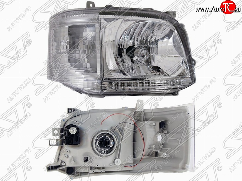14 299 р. Правая фара передняя SAT (ДХО) Toyota Hiace H200 минивэн (Япония) 2-ой рестайлинг (2010-2013)  с доставкой в г. Пермь