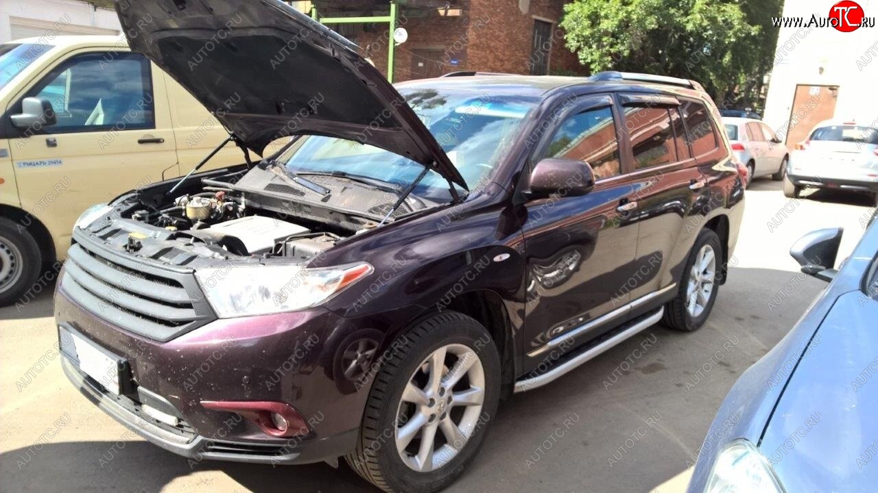 2 049 р. Упоры капота Russtal Toyota Highlander XU40 рестайлинг (2010-2013)  с доставкой в г. Пермь