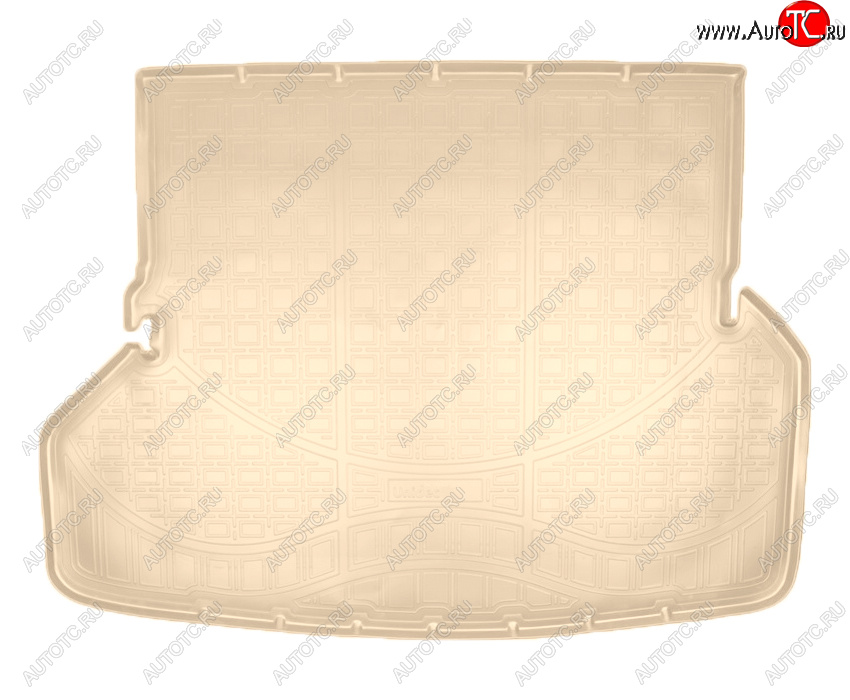 2 499 р. Коврик багажника Norplast Unidec (7 мест)  Toyota Highlander  XU40 (2010-2013) рестайлинг (Цвет: бежевый)  с доставкой в г. Пермь