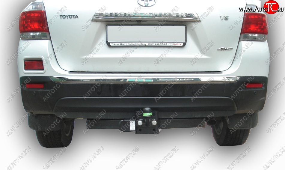 65 999 р. Фаркоп Лидер Плюс (съемный шар тип F) Toyota Highlander XU40 рестайлинг (2010-2013) (Без электропакета)  с доставкой в г. Пермь