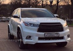 12 999 р. Комплект накладок на колёсные арки TopKontur Design Toyota Highlander XU50 дорестайлинг (2013-2017)  с доставкой в г. Пермь. Увеличить фотографию 2