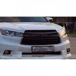 5 399 р. Решётка радиатора TopKontur Design Toyota Highlander XU50 дорестайлинг (2013-2017)  с доставкой в г. Пермь. Увеличить фотографию 3