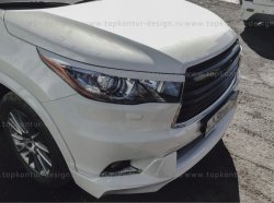 5 399 р. Решётка радиатора TopKontur Design Toyota Highlander XU50 дорестайлинг (2013-2017)  с доставкой в г. Пермь. Увеличить фотографию 6