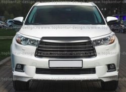 5 399 р. Решётка радиатора TopKontur Design Toyota Highlander XU50 дорестайлинг (2013-2017)  с доставкой в г. Пермь. Увеличить фотографию 7