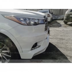 2 199 р. Реснички на фары TopKontur Design Toyota Highlander XU50 дорестайлинг (2013-2017) (Неокрашенные)  с доставкой в г. Пермь. Увеличить фотографию 4