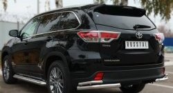 33 999 р. Широкая защита порогов SLITKOFF  Toyota Highlander  XU50 (2013-2017) дорестайлинг  с доставкой в г. Пермь. Увеличить фотографию 3