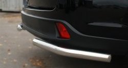 14 949 р. Защита заднего бампера (Ø63 мм уголки, нержавейка) SLITKOFF  Toyota Highlander  XU50 (2013-2017) дорестайлинг  с доставкой в г. Пермь. Увеличить фотографию 4