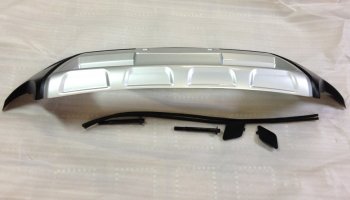 6 299 р. Накладка на передний бампер SuvStyle Toyota Highlander XU50 дорестайлинг (2013-2017) (Неокрашенная)  с доставкой в г. Пермь. Увеличить фотографию 2