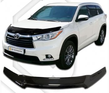 Дефлектор капота CA-Plastiс Toyota Highlander  XU50 (2013-2020) дорестайлинг, рестайлинг