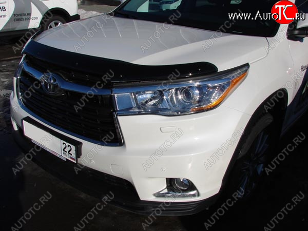 3 689 р. Дефлектор капота SIM Toyota Highlander XU50 дорестайлинг (2013-2017)  с доставкой в г. Пермь
