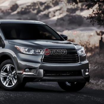 Реснички на фары MV-Tuning Toyota Highlander  XU50 (2013-2017) дорестайлинг