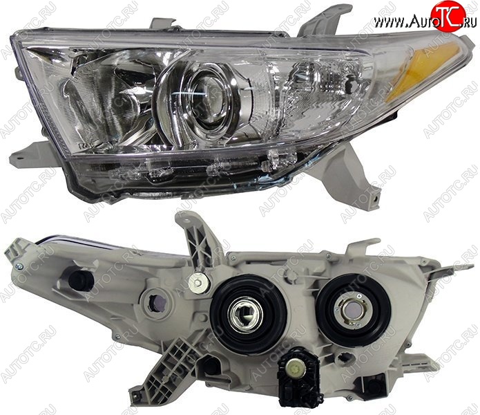 7 349 р. Левая фара SAT Toyota Highlander XU40 рестайлинг (2010-2013)  с доставкой в г. Пермь