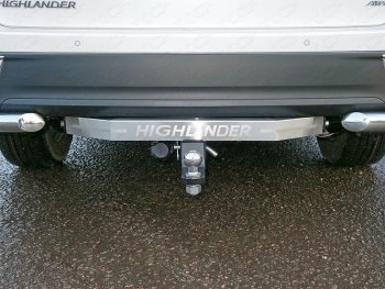 Фаркоп (тягово-сцепное устройство) TCC (с надписью Highlander) Toyota Highlander XU50 дорестайлинг (2013-2017) (Оцинкованный, шар E - оцинкованный)