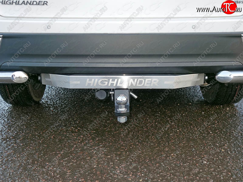 17 849 р. Фаркоп (тягово-сцепное устройство) TCC (с надписью Highlander) Toyota Highlander XU50 дорестайлинг (2013-2017) (Оцинкованный, шар E - оцинкованный)  с доставкой в г. Пермь