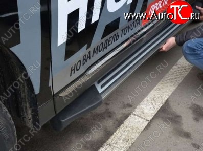 12 799 р. Пороги CT v1 Toyota Highlander XU40 дорестайлинг (2007-2010)  с доставкой в г. Пермь