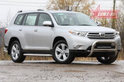 Защита переднего бампера Souz-96 (d76) Toyota Highlander  XU40 (2010-2013) рестайлинг