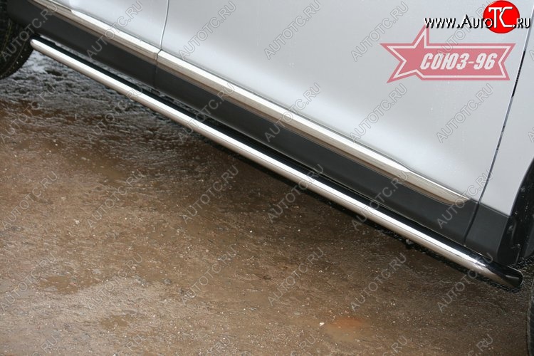13 679 р. Защита порогов Souz-96 (d42) Toyota Highlander XU40 рестайлинг (2010-2013)  с доставкой в г. Пермь