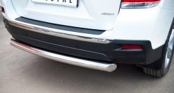 14 799 р. Защита заднего бампера (Ø76 мм, нержавейка) SLITKOFF  Toyota Highlander  XU40 (2010-2013) рестайлинг  с доставкой в г. Пермь. Увеличить фотографию 3
