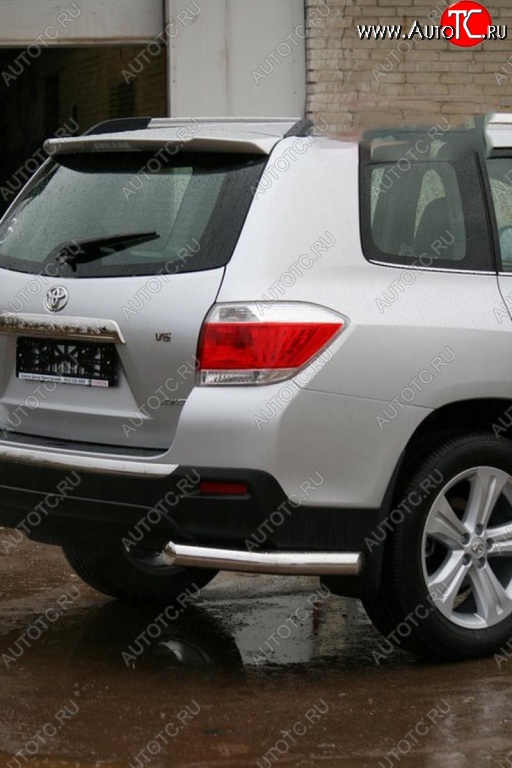 15 029 р. Защита заднего бампера из двойных боковых уголков d 76 SOUZ_96  Toyota Highlander  XU40 (2010-2013) рестайлинг  с доставкой в г. Пермь