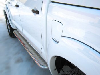 22 999 р. Широкая защита порогов с трубой диаметром 42 мм SLITKOFF v2 Toyota Hilux AN20,AN30  2-ой рестайлинг (2011-2016)  с доставкой в г. Пермь. Увеличить фотографию 2