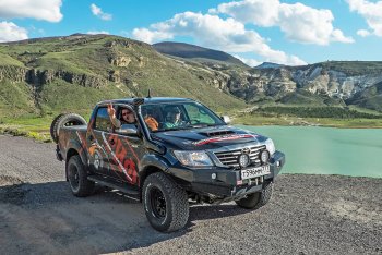 62 999 р. Бампер передний силовой РИФ Toyota Hilux AN20,AN30  2-ой рестайлинг (2011-2016) (С доп. фарами и защитой бачка омывателя)  с доставкой в г. Пермь. Увеличить фотографию 5