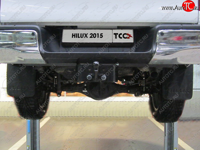 22 649 р. Фаркоп (тягово-сцепное устройство) TCC (Exclusive, Black Onyx) Toyota Hilux AN20,AN30  2-ой рестайлинг (2011-2016) (Оцинкованный, шар F - оцинкованный)  с доставкой в г. Пермь