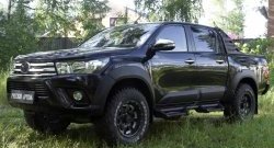 27 549 р. Расширитель арки RA (вылет 25 мм, комплект)  Toyota Hilux  AN120 (2016-2020) дорестайлинг (Поверхность шагрень)  с доставкой в г. Пермь. Увеличить фотографию 5
