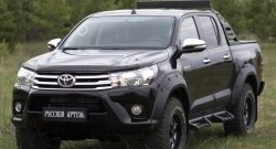 27 549 р. Расширитель арки RA (вылет 50 мм, комплект)  Toyota Hilux  AN120 (2016-2020) дорестайлинг (Поверхность шагрень)  с доставкой в г. Пермь. Увеличить фотографию 4
