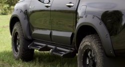 10 999 р. Молдинги дверей RA (комплект)  Toyota Hilux  AN120 (2016-2020) дорестайлинг (Поверхность глянец (под окраску), Неокрашенные)  с доставкой в г. Пермь. Увеличить фотографию 4