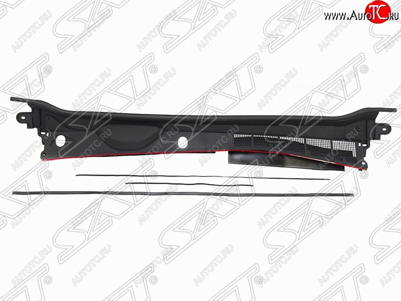 4 749 р. Обтекатель дворников (жабо) на автомобиль SAT Toyota Hilux AN120 дорестайлинг (2016-2020) (Неокрашенное)  с доставкой в г. Пермь