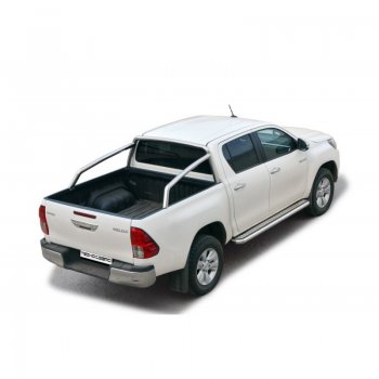 Защитная дуга багажника ТехноСфера (Техно Сфера) (нержавейка, d63.5 mm) Toyota Hilux  AN120 (2016-2020) дорестайлинг