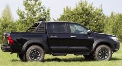 3 399 р. Брызговики под расширители колесных арок с выносом 25 мм RA Toyota Hilux AN120 дорестайлинг (2016-2020)  с доставкой в г. Пермь. Увеличить фотографию 3