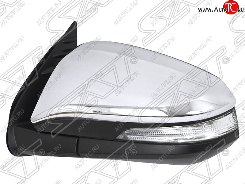 6 549 р. Боковое левое зеркало заднего вида SAT Toyota Hilux AN120 дорестайлинг (2016-2020) (Неокрашенное)  с доставкой в г. Пермь