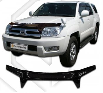 Дефлектор капота (N215) CA-Plastiс Toyota Hilux Surf  N210 (2002-2005) дорестайлинг