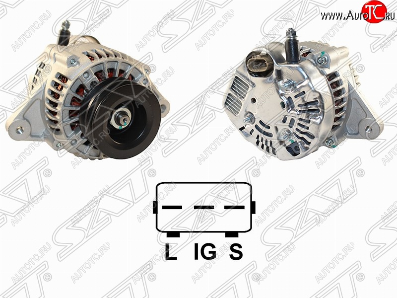 6 999 р. Генератор (80A/ 12V) (1KZ) SAT Toyota Hilux Surf N180 5 дв. дорестайлинг (1995-1998)  с доставкой в г. Пермь