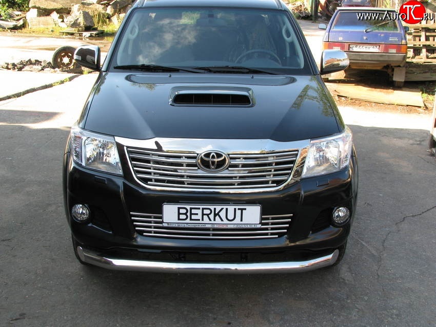 5 599 р. Декоративная вставка решетки радиатора Berkut Toyota Hilux AN20,AN30  2-ой рестайлинг (2011-2016)  с доставкой в г. Пермь