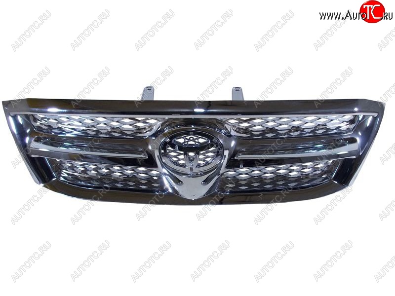 2 459 р. Решётка радиатора SAT Toyota Hilux AN10,AN20 дорестайлинг (2004-2008) (хром)  с доставкой в г. Пермь