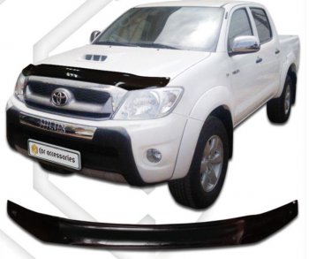 Дефлектор капота CA-Plastic Toyota Hilux AN10,AN20 дорестайлинг (2004-2008)