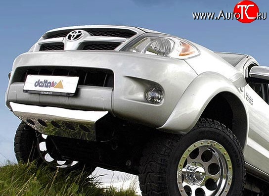 30 699 р. Накладки на колёсные арки с выносом 120 мм Delta 4x4 Toyota Hilux AN10,AN20 дорестайлинг (2004-2008) (Неокрашенные)  с доставкой в г. Пермь